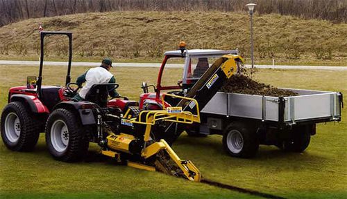 Trencher a catena - AFT45  - AFT TRENCHERS LIMITED - montato su trattore / per trattore / per campo sportivo