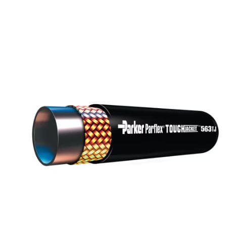 Assemblaggio di tubi flessibili idraulico - 563TJ series - Parker Polyflex Division - Europe - industriale / rivestito con vernice poliuretanica / ad alta pressione