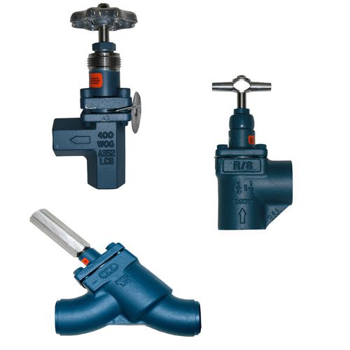 Valvola a globo - RS - Parker Refrigerating Specialties Division - con volante / di arresto / per azoto