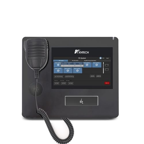 Terminale telefonico PoE - KNPA800W - HONGKONG KOON TECHNOLOGY LTD - Ethernet / 7" / per sistema di sonorizzazione