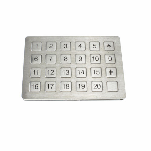 Tastiera numerica 24 tasti - KP9 - HONGKONG KOON TECHNOLOGY LTD - ad incastro / in acciaio inossidabile / in gomma