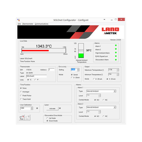 Software di supervisione - SOLOnet & IQ - Ametek Land - di visualizzazione / configurazione / Windows