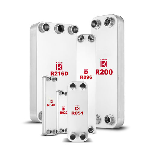 Scambiatore di calore ad alte prestazioni - R series - Kaori Heat Treatment Co., Ltd. - a piastre saldo brasate / liquido/liquido / liquido/gas