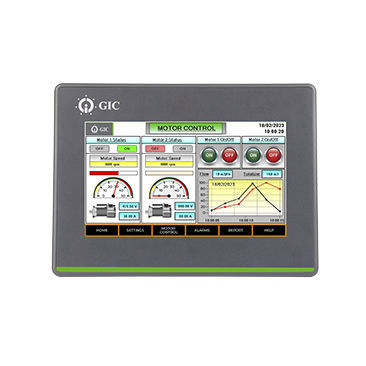 HMI con touch screen - HM104B-0000 - General Industrial Controls (P) Ltd. - ad incastro / USB / RS-232