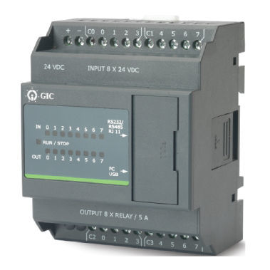 PLC compatto - PC10ED08001N - General Industrial Controls (P) Ltd. - mini / ingressi digitali / Modbus RTU