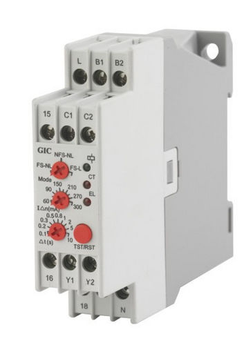 Relè di sorveglianza con dispersione a terra - 0.2 - 1.2 A - General Industrial Controls (P) Ltd. - AC / su guida DIN / temporizzatore