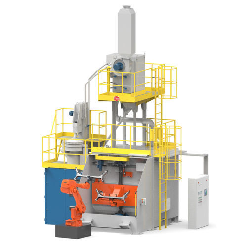 Granigliatrice di precompressione per metallo - Cym Materiales - robotizzato / con carico / verticale