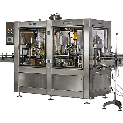 Riempitrice tappatrice etichettatrice automatica - BI 78 - Telm srl - per prodotti cosmetici / per prodotti fitosanitari / per bombole