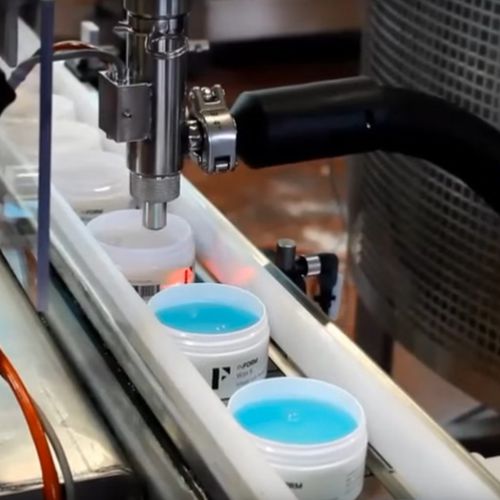 Linea di riempimento automatica - LINE 73 - Telm srl - per vasetti / per barattoli e vasetti / per crema cosmetica