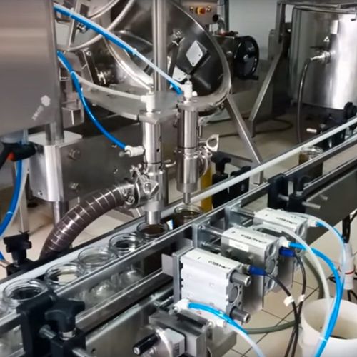 Linea di riempimento automatica - LINE 66 - Telm srl - per vasetti / per barattoli e vasetti / per alimenti