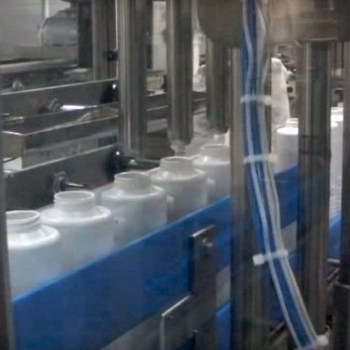 Riempitrice tappatrice volumetrica - LINE 38 - Telm srl - lineare / elettropneumatica / per liquidi