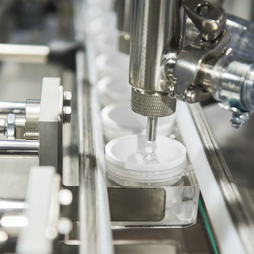 Linea di riempimento automatica -  LINE 112 - Telm srl - per bottiglie / per vasetti / per barattoli e vasetti