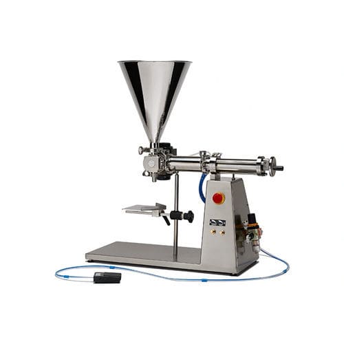 Riempitrice semiautomatica - DOS A1 - Telm srl - per bottiglie in vetro / per bottiglie in plastica / per vasetti