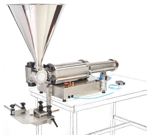 Riempitrice semiautomatica - DOS 03 - Telm srl - per vasetti / per bottiglie / per barattoli e vasetti
