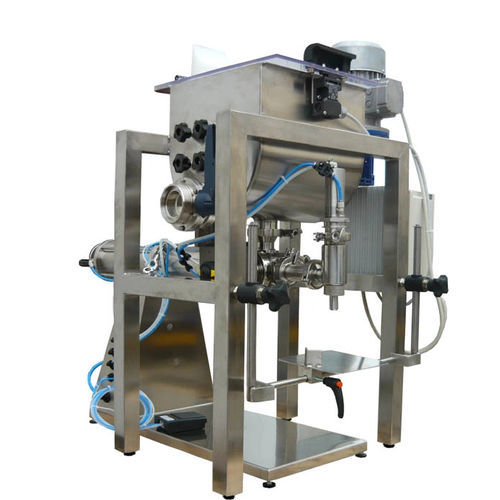 Riempitrice semiautomatica - DOS 01 - Telm srl - per bottiglie / per barattoli e vasetti / per vasetti