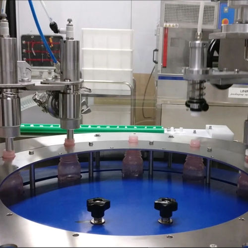 Riempitrice chiuditrice automatica - MONO 90 - Telm srl - per prodotti farmaceutici / rotativa / industriale
