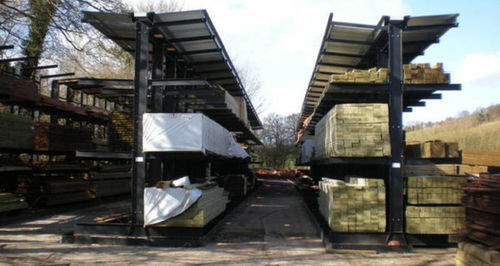 Scaffalatura cantilever - Wickens - regolabile / per carichi lunghi / in legno