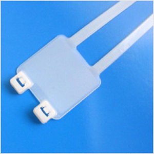 Fascetta stringicavo in plastica - Nelco Products - con portaetichette