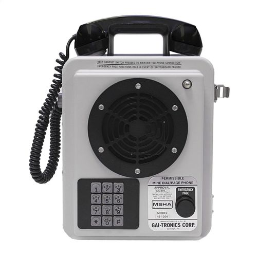 Telefono per miniera sotterranea - 491-204 - GAI-TRONICS - di emergenza / di intercomunicazione