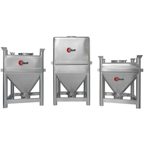 Contenitore IBC in acciaio inossidabile - Glatt Ingenieurtechnik GmbH - per prodotti farmaceutici / da trasporto / per movimentazione