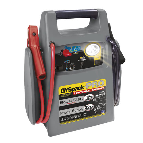 Caricatore avviatore di batteria per moto - GYSPACK PRO - GYS - per automobile / 12 V / piombo-acido