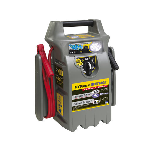 Caricatore avviatore di batteria per moto - GYSPACK HERITAGE 6/12 - GYS - per automobile / 12 V / piombo-acido