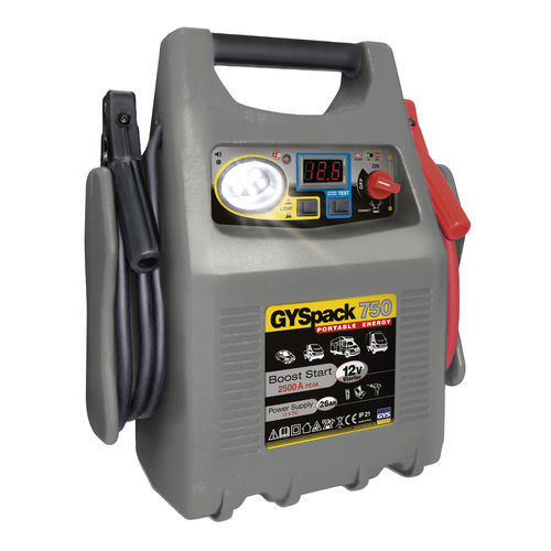 Avviatore di batteria per moto - GYSPACK 750 - GYS - per automobile / 12 V / piombo-acido