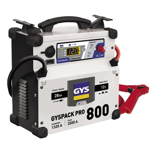 Caricatore avviatore di batteria per moto - GYSPACK PRO 800 - GYS - per automobile / 12 V / piombo-acido
