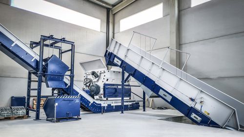 Trituratore primario - Micromat - Lindner Recyclingtech GmbH - monoalbero / per rifiuti solidi sfusi / per rifiuti in plastica