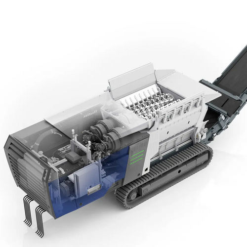 Trituratore primario - Urraco 5000 EK - Lindner Recyclingtech GmbH - a due alberi / per legno / per rifiuti