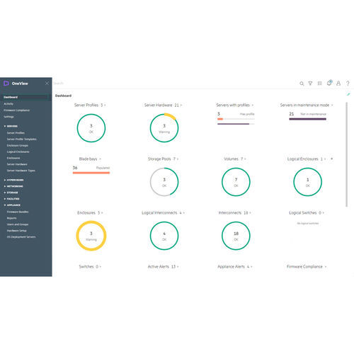 Software di gestione - HPE OneView - Hewlett-Packard - di supervisione / di interfaccia / di automatizzazione