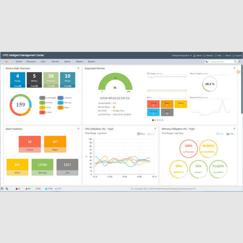Software di gestione - HPE IMC - Hewlett-Packard - di supervisione / configurazione / di rete