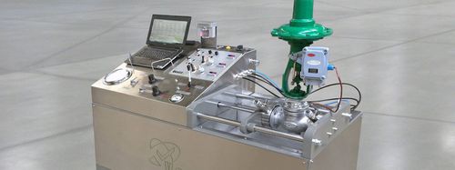 Banco di prova orizzontale - HC5  - Ventil Test Equipment BV - di pressione / controllabile tramite PC / per valvole di arresto