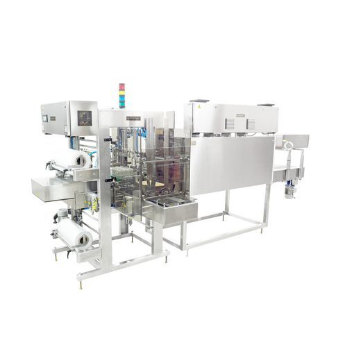 Fardellatrice automatica - SLC - Autopack Co., Ltd. - per bottiglie in plastica / con barra saldante / per film termoretraibile