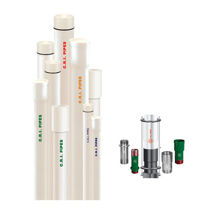 Tubo rigido per acqua potabile - UPVC - C.R.I. Pumps - polimerico / in gomma / per cantiere di costruzione