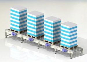 Trasportatore a rulli - Webster Griffin Ltd - per movimentazione / modulare / automatico