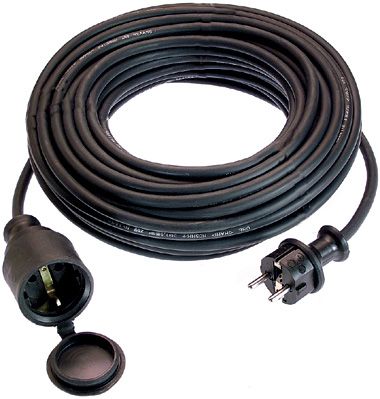 Cavo di estensione di alimentazione elettrica flessibile - 16 A, 250 V, 5 - 50 m - as - Schwabe GmbH - in gomma