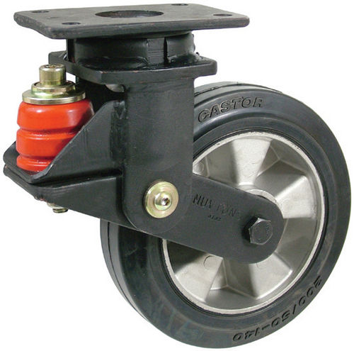 Ruota girevole - ROSS HANDLING LTD - con piastra girevole / con anelli ammortizzatori / in acciaio zincato