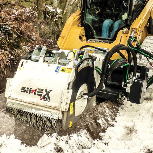 Fresa a freddo per minipala - PL 60.25 - Simex S.r.l - compatta / per asfalto