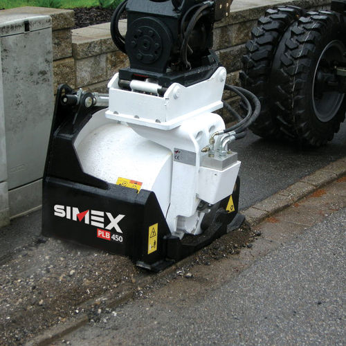 Pialla da pavimento - PLB 450 - Simex S.r.l - per braccio escavatore