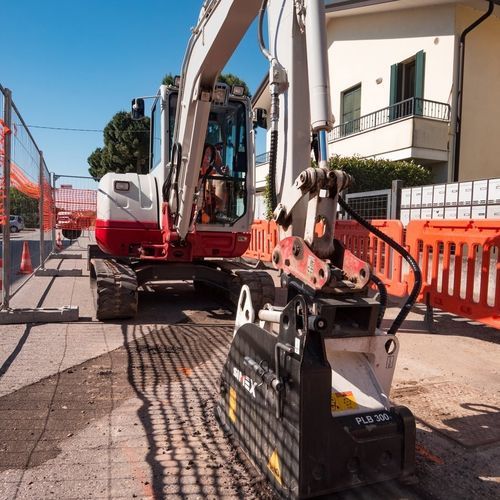 Pialla da pavimento - PLB 300 - Simex S.r.l - per braccio escavatore