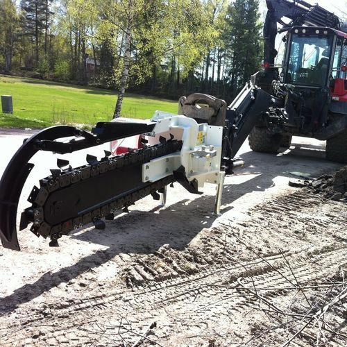 Trencher a catena - CHD 150B - Simex S.r.l - gommato