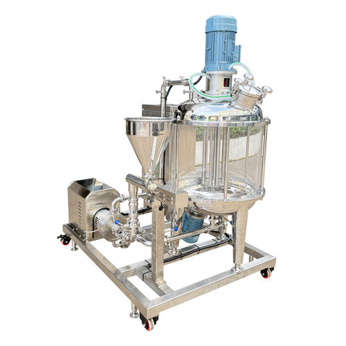 Emulsionatore a rotore-statore - ZHEJIANG XINGSHENG MACHINERY CO.,LTD - verticale / da fondo serbatoio / continuo