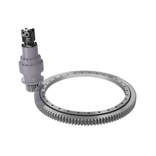 Sistema di trasmissione rotativo con corona dentata - SP-H - IMO GmbH & Co. KG. - singolo / per antenna parabola / per centrale eolica
