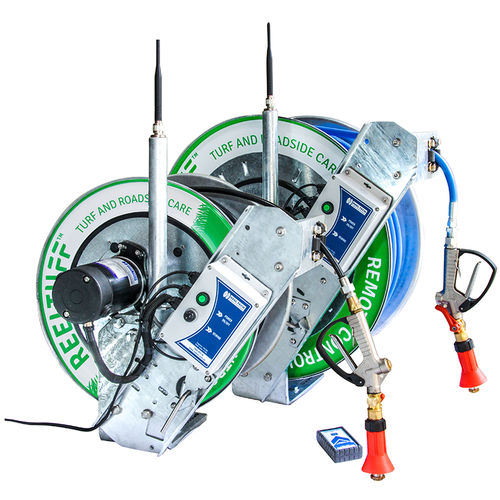 Avvolgitore per tubo - Reel Tuff™ - SPRAY NOZZLE ENGINEERING - a motore / per uso prolungato / per cantiere di costruzione