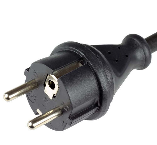 Spina elettrica resistente agli spruzzi - M08B  - Müller Plastik GmbH - IP44 / 2 poli / tipo schuko