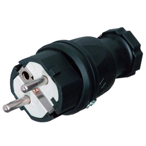 Presa e spina IP44 - 9016 000, 9027000 - Müller Plastik GmbH - rinforzata / 2 poli / con messa a terra