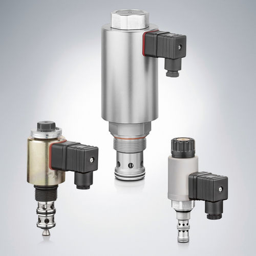 Distributore idraulico a valvola - BVE series - HAWE Hydraulik SE - azionato tramite solenoide / a 2/2 vie / a 3/2 vie
