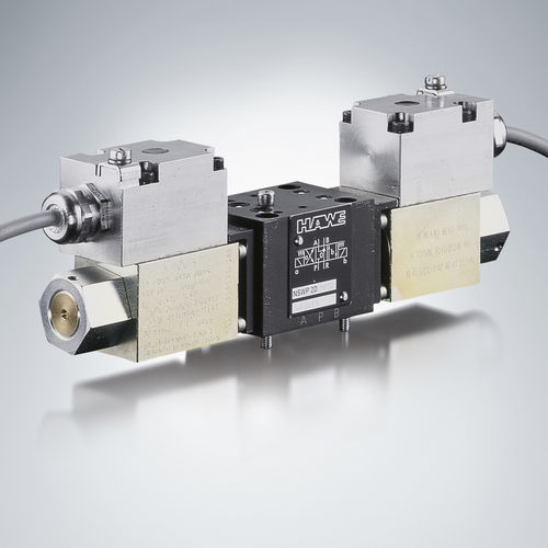 Distributore idraulico a cassetto - NSWP 2 series - HAWE Hydraulik SE - azionato tramite solenoide / proporzionale / compatto