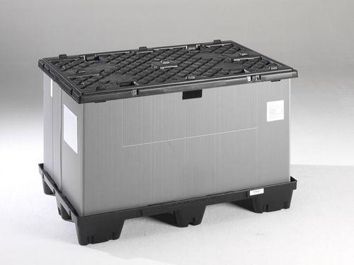 Cassa-pallet in plastica - Uni-Pak, Stack-Up, P700 - Engels Manutention et Environnement - da trasporto / con coperchio